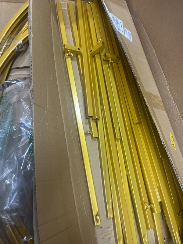 Photo 1 of 
Wokceer 7.2 FT Wedding Arch Backdrop Stand, Square Arch Gold Metal Arch Backdrop Stand for Wedding Ceremony Birthday Party Bridal Baby Shower Photo Booth...
Size:7.2 x 4 FT (HxW)
Color:Gold