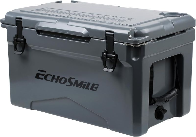 Photo 1 of 
EchoSmile 30/35/40 Quart Rotomolded Cooler, 5 Days Protale Ice Cooler, Ice Chest Suit for BBQ, Camping, Pincnic, and Other Outdoor Activities
Color:Grey
Size:30QT