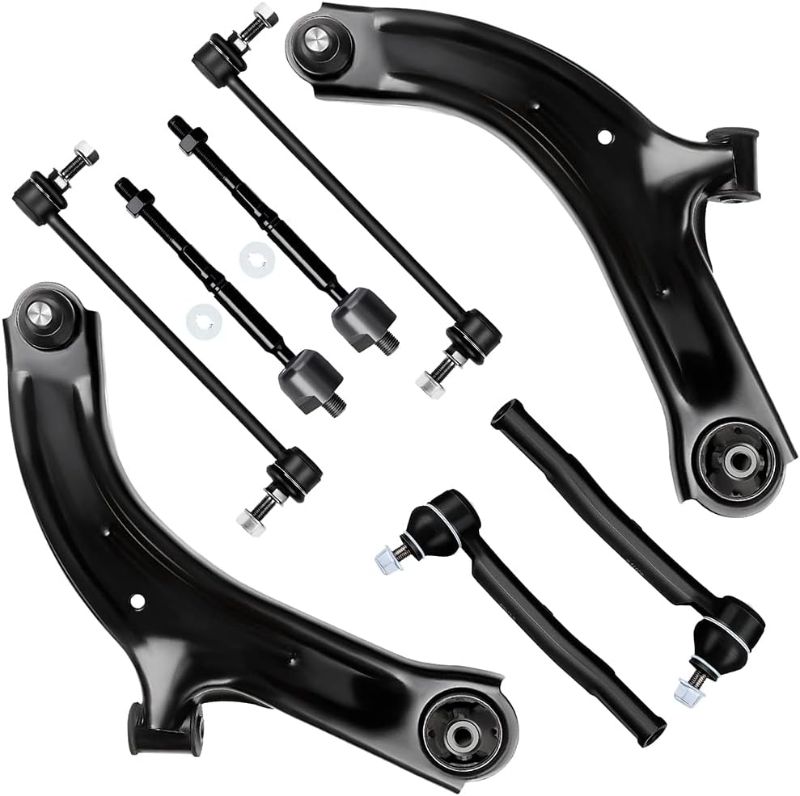 Photo 1 of 
SCITOO 8pcs Front Suspension Kit Lower Control Arm Ball Joint Sway Bar End Link Outer Inner Tie Rod End