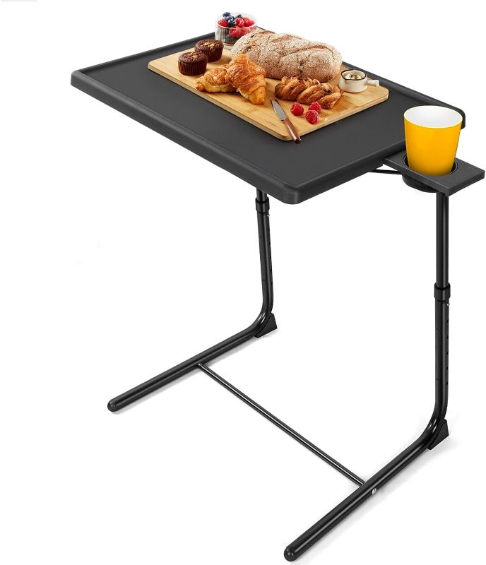 Photo 1 of 
LORYERGO TV Tray - TV Table, Folding Table Trays, w/6 Height & 3 Tilt Angle, w/Cup Holder, Dinner Tray for Eating on Couch, Laptop, Bed & Couch