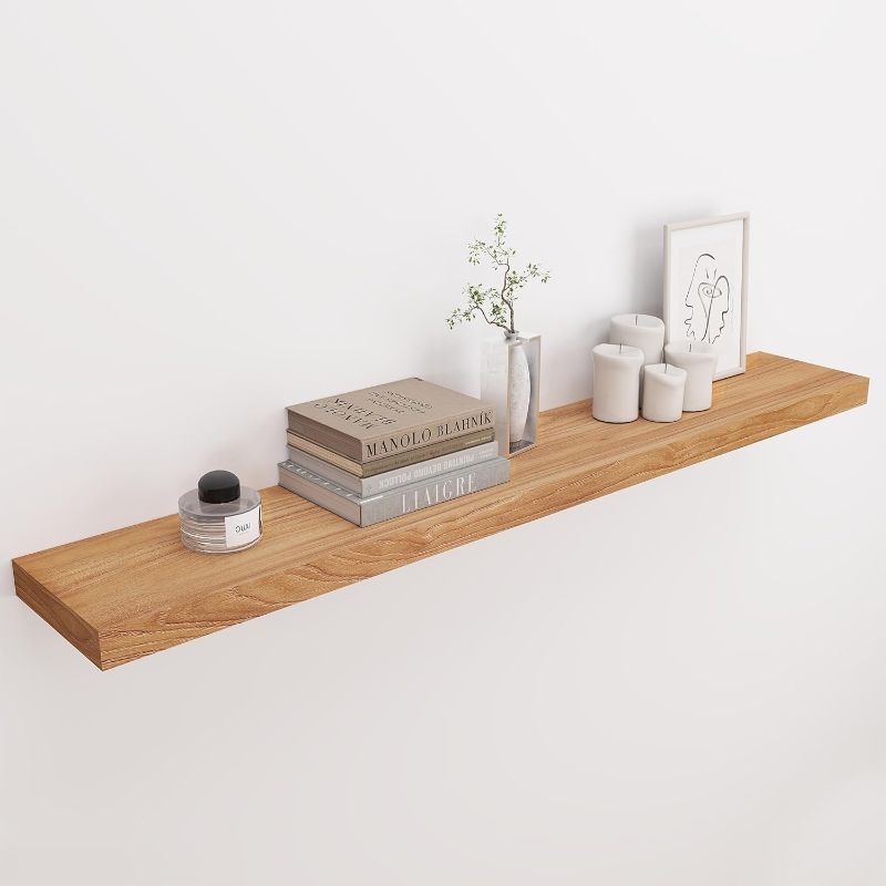 Photo 1 of 
Fun Memories 48 Inch Fireplace Mantel Shelf, Wood Floating Shelves Wall Mounted, Wall Shelves with Invisible Bracket for Living Room Bathroom Bedroom...
Color:Natural
Size:48"W x 8"D, Set of 1