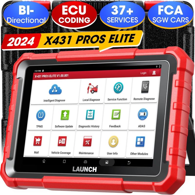 Photo 1 of 
LAUNCH X431 PROS Elite 2024 New Bidirectional Scan Tool, 37+ Services, ECU Coding, Full System Diagnostic Scanner, Support CANFD&DoIP, FCA AutoAuth, V.A...