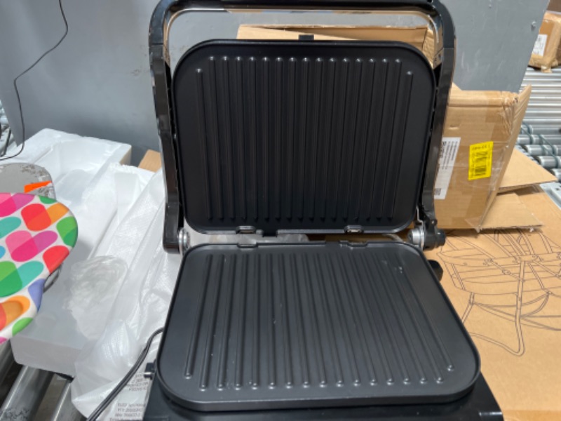 Photo 1 of  VEVOR 7 IN 1 Electric Contact Grill,1800W Indoor Panini Press Griddle,Stainless Steel Teppanyaki Grill with Nonstick&Removable Iron Plate, 0-446? Adjustable Temp Control,LCD Display,110V