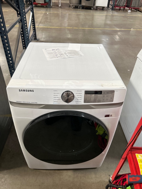 Photo 2 of Samsung 7.5-cu ft Stackable Steam Cycle Smart Electric Dryer (White)
