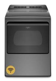 Photo 1 of Whirlpool Smart Capable 7.4-cu ft Steam Cycle Smart Electric Dryer (Chrome Shadow) ENERGY STAR
