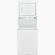 Photo 1 of Frigidaire FLCE7522AW 27 Electric Laundry Center with 3.9 cu. ft. Washer Capacity 5.6 cu. ft. Dry Capacity 10 Wash Cycles 10 Dry Cycles in White