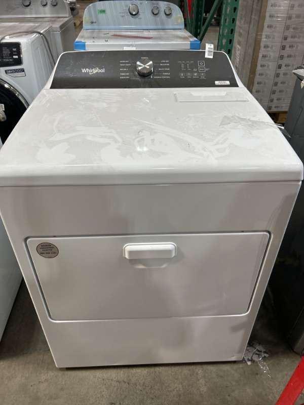 Photo 4 of Whirlpool 7-cu ft Electric Dryer (White)
