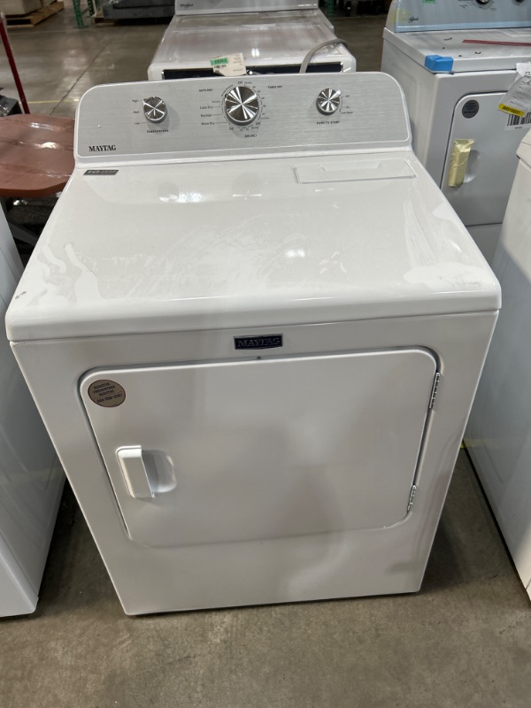 Photo 2 of Maytag 7-cu ft Electric Dryer (White)
