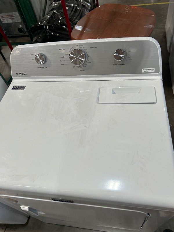 Photo 6 of Maytag 7-cu ft Electric Dryer (White)
