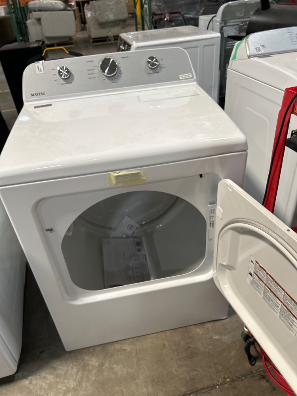 Photo 2 of Maytag 7-cu ft Electric Dryer (White)
