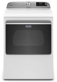 Photo 1 of Maytag Smart Capable 7.4-cu ft Steam Cycle Smart Electric Dryer (White) ENERGY STAR
