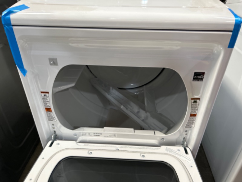 Photo 4 of Maytag Smart Capable 7.4-cu ft Steam Cycle Smart Electric Dryer (White) ENERGY STAR
