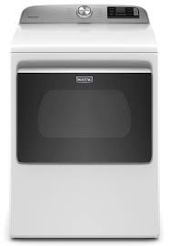 Photo 1 of Maytag SMART Capable 7.4-cu ft Smart Electric Dryer (White)
