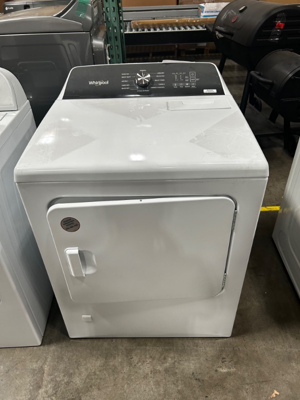 Photo 5 of Whirlpool 7-cu ft Steam Cycle Electric Dryer (White)
