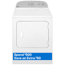 Photo 1 of Whirlpool 7-cu ft Electric Dryer (White)
