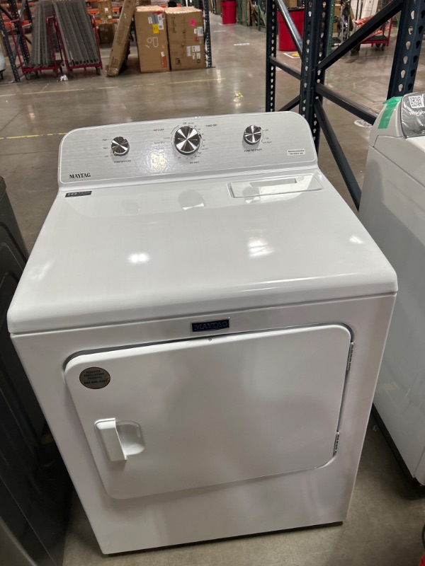 Photo 5 of Maytag 7-cu ft Electric Dryer (White)
