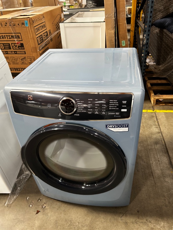 Photo 8 of Electrolux 4.5-cu ft High Efficiency Stackable Steam Cycle Front-Load Washer (Glacier Blue) ENERGY STAR
