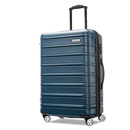 Photo 1 of (READ FULL POST) Samsonite Omni 2 Hardside Expandable Luggage with Spinner Wheels, Checked-Medium 24-Inch, Nova Teal
