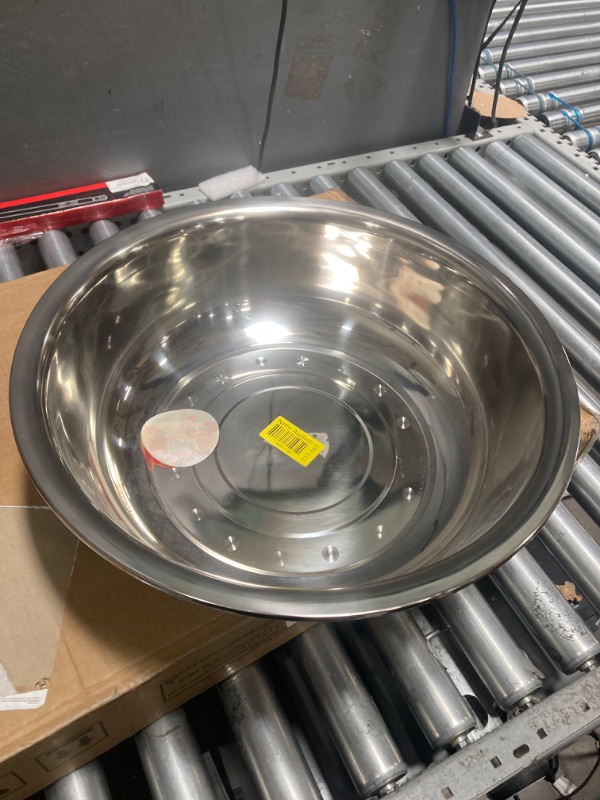 Photo 1 of  16 Inch Stainless Steel Mixing Bowls 13 Quart Mixing Bowls Metal Bowls Extra Large Bowl Salad Bowl
