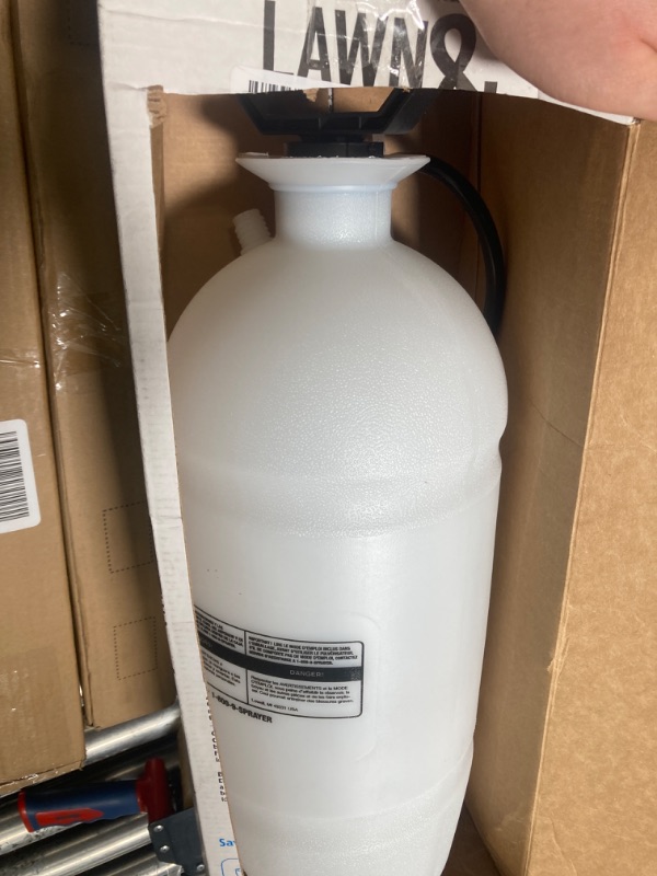 Photo 2 of 2 Gal Lawn and Garden Sprayer, Polypropylene Tank, 7 Hose Length
