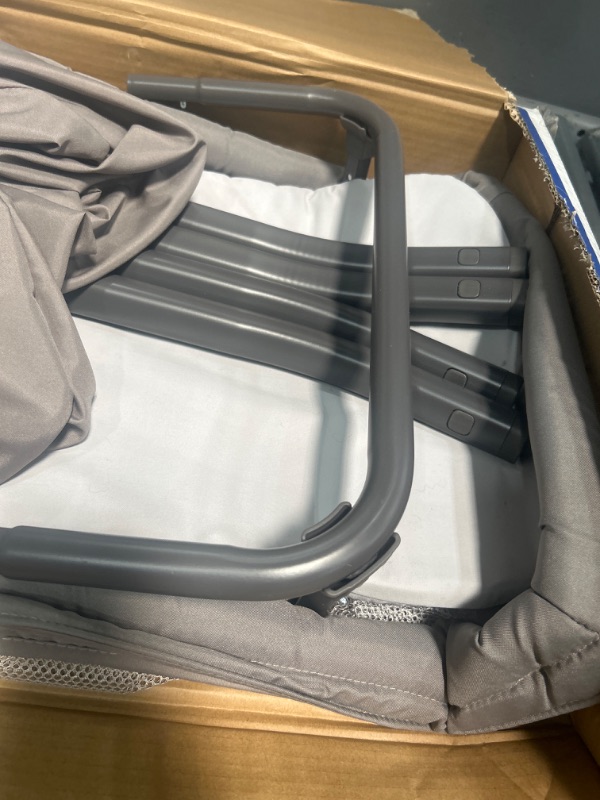 Photo 2 of ***USED - LIKELY MISSING PARTS - UNABLE TO VERIFY FUNCTIONALITY***
Chicco LullaGo® Anywhere Portable Bassinet, Lightweight, Space-Saving Baby Bassinet with Waterproof Mattress and Fitted Sheet, Travel Bassinet for Baby Includes Carry Bag | Sandstone/Grey 