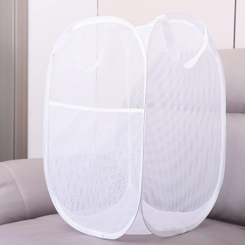 Photo 1 of 2 Pack Laundry Basket, Mesh Popup Laundry Hamper 