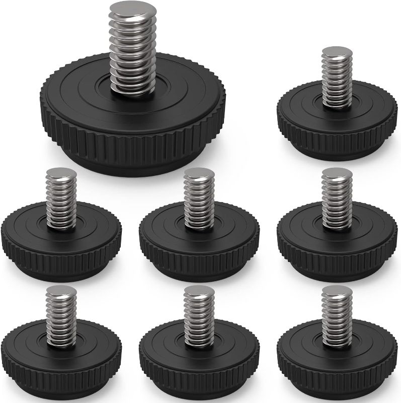 Photo 1 of 
ONEHOME 8 Pack 5/16-18 Stainless Steel Adjustable Threaded Furniture Leg Leveling Feet Screw-in Glide Levelers,Screw Foot Levelers Screw On Furniture Glide..