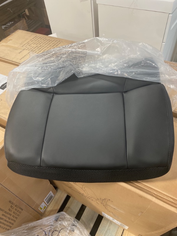 Photo 1 of Amazon Basics Ergonomic High-Back Bonded Leather Executive Chair with Flip-Up Arms and Lumbar Support, Black (Previously AmazonCommercial brand)
