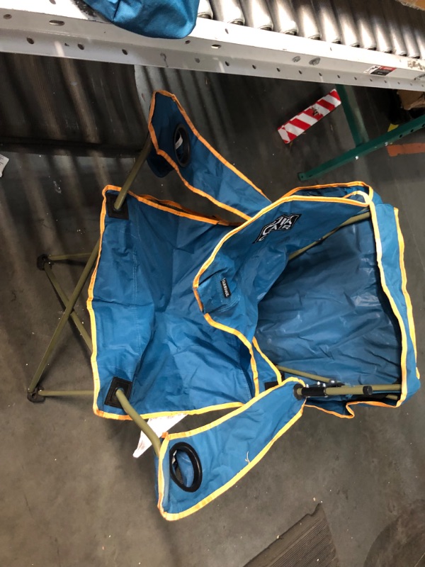 Photo 6 of ***USED - MAJOR DAMAGE - SEE COMMENTS***
Quik Shade Max Shade High and Wide Folding Camp Tilt UV Sun Protection Canopy Chair Blue Chair