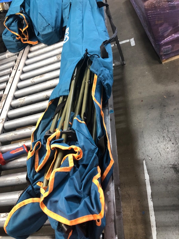 Photo 2 of ***DAMAGED  - RIPPED - NO PACKAGING - SEE PICTURES***
Quik Shade Max Shade High and Wide Folding Camp Tilt UV Sun Protection Canopy Chair Blue Chair