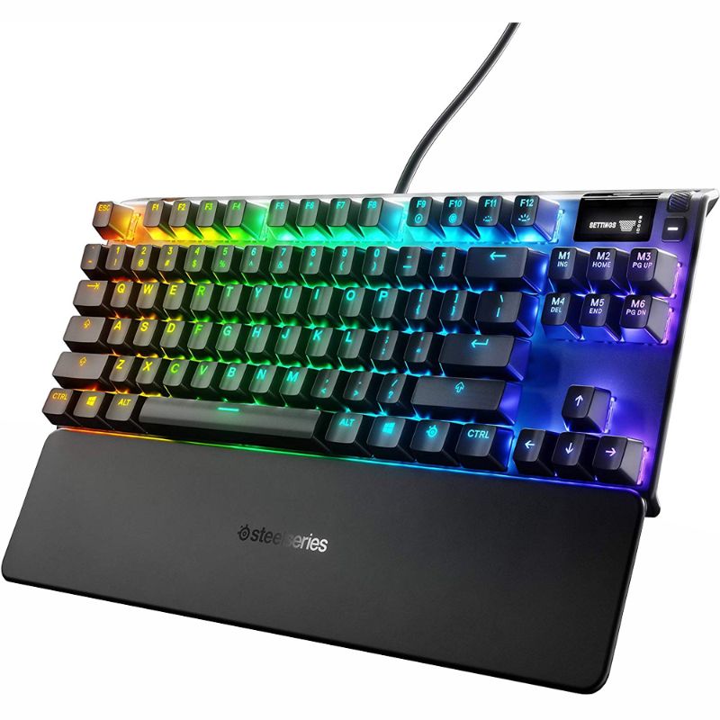 Photo 1 of 64758 Apex 7 TKL OLED Mechanical Gaming Keyboard, Blue Switch
