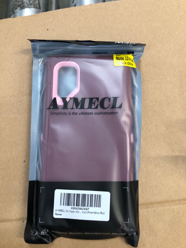 Photo 2 of 
AYMECL for Note 10 Case,Samsung Note 10 Case [Military Grade] 3 in 1 Full Body Shockproof Dust/Drop Proof Heavy Duty Protection Cover,for Samsung Galaxy...
Color:JQ-Pink+Wine Red