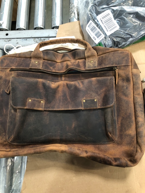 Photo 2 of 
Leather briefcase 18 Inch Laptop Messenger Bags for Men and Women Best Office briefcase Satchel Bag
Color:Distressed Tan