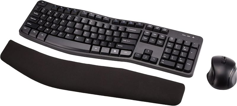 Photo 1 of Amazon basic keyboard mouse and arm rest 