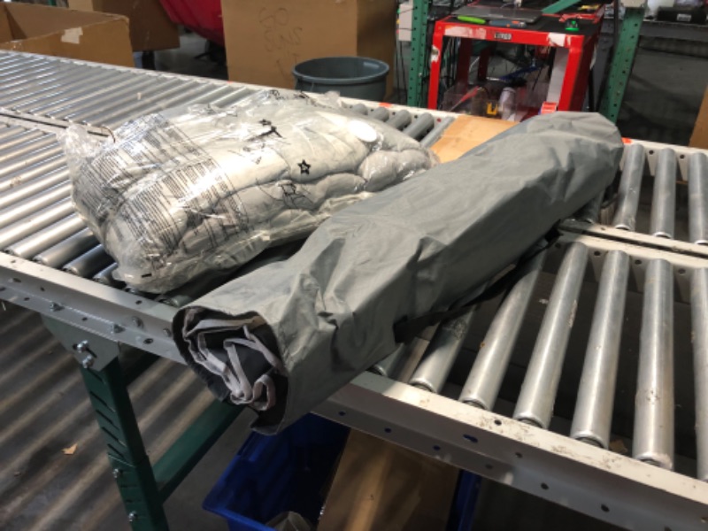 Photo 1 of ***USED - LIKELY MISSING PARTS - UNABLE TO VERIFY FUNCTIONALITY***
ZONETECH Outdoor Camping Travel Cot and Cot Pad - Foldable Classic Grey Quality Lightweight Portable Heavy Duty Adult & Kids Travel Cot w/Large Pocket and Cushion Perfect for Hiking, Campi