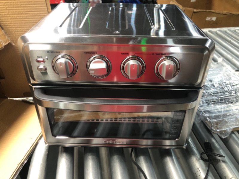 Photo 3 of **USED FOR PARTS ONLY NON-REFUNDABLE**Cuisinart Air Fryer + Convection Toaster Oven, 8-1 Oven with Bake, Grill, Broil & Warm Options, Stainless Steel, TOA-70