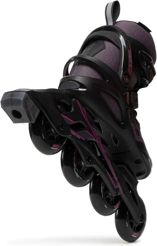 Photo 1 of ****SIZE 7******ROCES Women's Weft Thread Lightweight Breathable Adjustable Fitness Ecology Outdoor 4 Wheel Inline Racing Skates with Easy Entry System & & Secure Closure, Supplied with Brake
