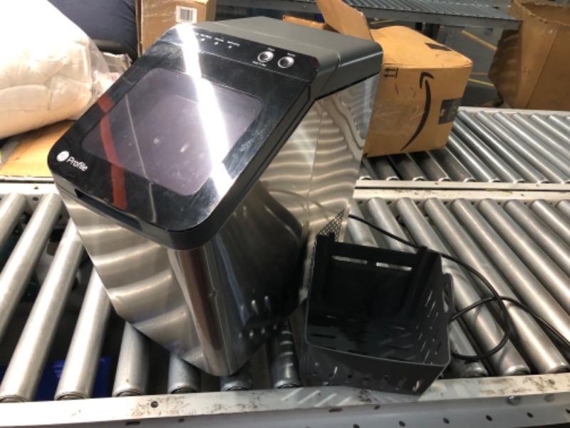 Photo 8 of ***USED - MAJOR DAMAGE - UNTESTED - SEE COMMENTS***
GE Profile Opal 1.0 Nugget Ice Maker| Countertop Pebble Ice Maker | Portable Ice Machine Makes up to 34 lbs of Ice Per Day | Stainless Steel
