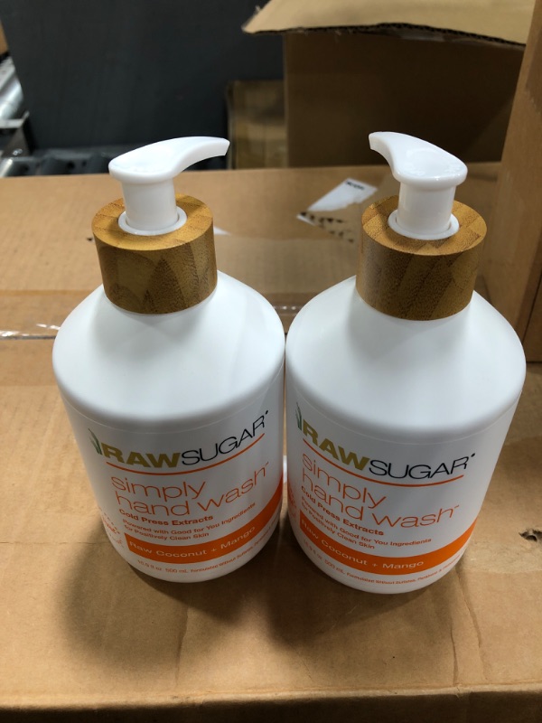 Photo 2 of 2 pack Simply Hand Wash | Raw Coconut + Mango | 16.9 oz