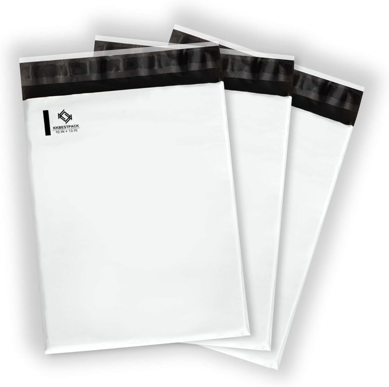 Photo 1 of 10x13 Poly Mailers Self Sealing Shipping Envelopes CPB68 Waterproof Postal Bags (White,10x13 Pack of 1000)
