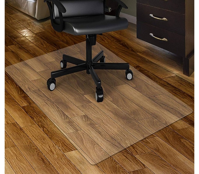 Photo 1 of 
Kuyal Clear Chair mat for Hard Floors 36 x 48 inches Transparent Floor Mats Wood/Tile Protection Mat for Office & Home (36" X 48" Rectangle)