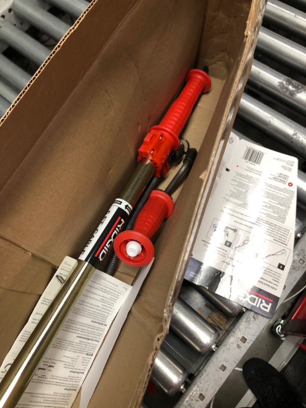 Photo 2 of **PLUNGER NOT INCLUDED**   RIDGID 6' Toilet Snake Auger & LDR Heavy Duty Drain Handle Double Thrust Rubber Force Cup Plunger Bundle Toilet Auger + SQUEEGEE,512 3410A