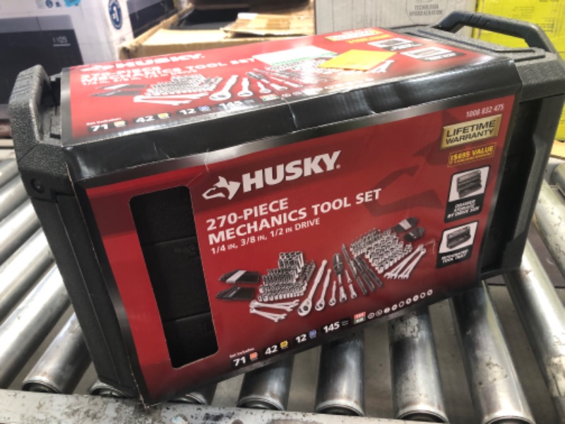 Photo 2 of * MISSING PARTS* Mechanics Tool Set (270-Piece) Husky # # 1008832475