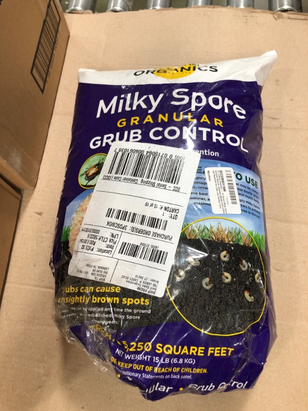 Photo 1 of 
ST. Gabriel Organics - 15 Pound Milky Spore Granular Natural Japanese Beetle Grub Control and Repellent for Lawn and Garden Care