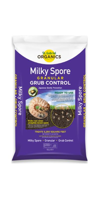 Photo 1 of 
ST. Gabriel Organics - 15 Pound Milky Spore Granular Natural Japanese Beetle Grub Control and Repellent for Lawn and Garden Care