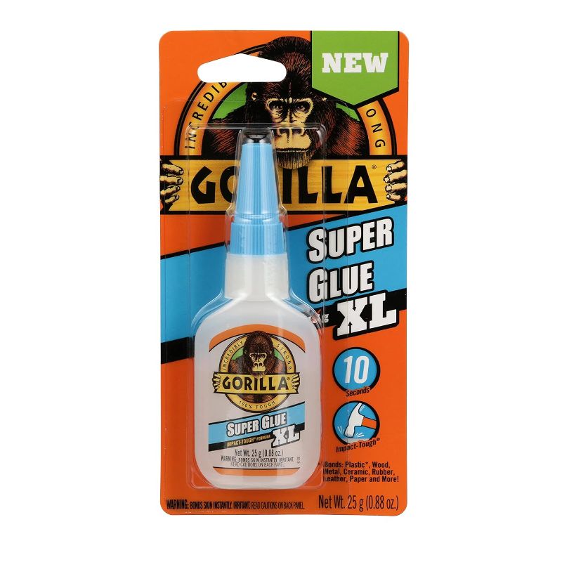 Photo 1 of 
Gorilla Super Glue XL, 25 Gram, Clear, (Pack of 1)
Color:Clear
Size:1 - Pack