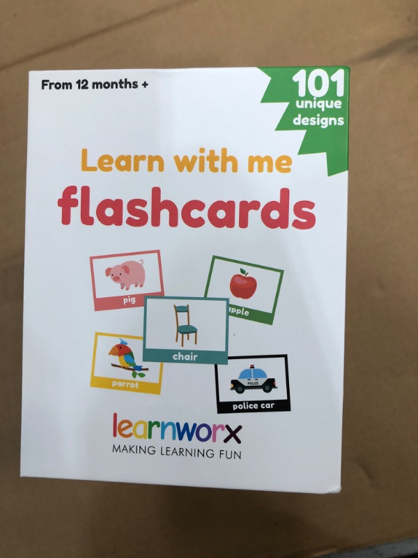 Photo 2 of 
learnworx Toddler Flash Cards - 101 Baby Flash Cards - 202 Sides - Learn Objects, Numbers & Play Games - Toddler Learning Educational Toys - 12 Months...
Edition:1st Edition