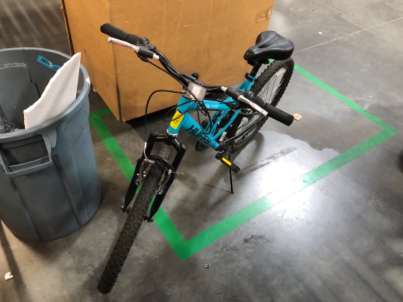 Photo 9 of ***HEAVILY USED - SCRATCHED AND SCRAPED - HANDLEBARS TORN - SEE PICTURES - NO PACKAGING***
Huffy 24 Trail Runner Girls Full Suspension Mountain Bikes Ages 12+ Years Teal Blue