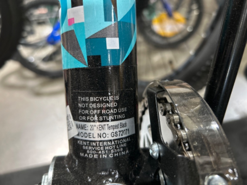 Photo 1 of Kent 20" Tempest Girl's Bike Black/Aqua