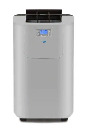 Photo 1 of 7,000 BTU (12,000 BTU ASHRAE) Portable Air Conditioner Cools 400 Sq. Ft. with Dehumidifier, Remote, and Filter in Gray
